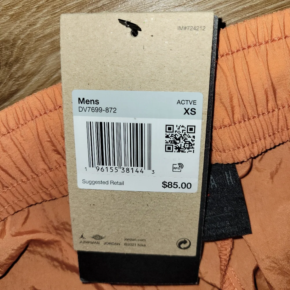 JORDAN 23 Engineered Woven Pants Rust Oxide Men's Size XS DV7699-872 $85 New